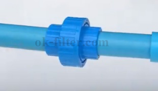 ยูเนี่ยน พีวีซี สวมท่อ PVC Tube Union ขนาด 3/4 นิ้ว (6 หุน ID:26mm)
