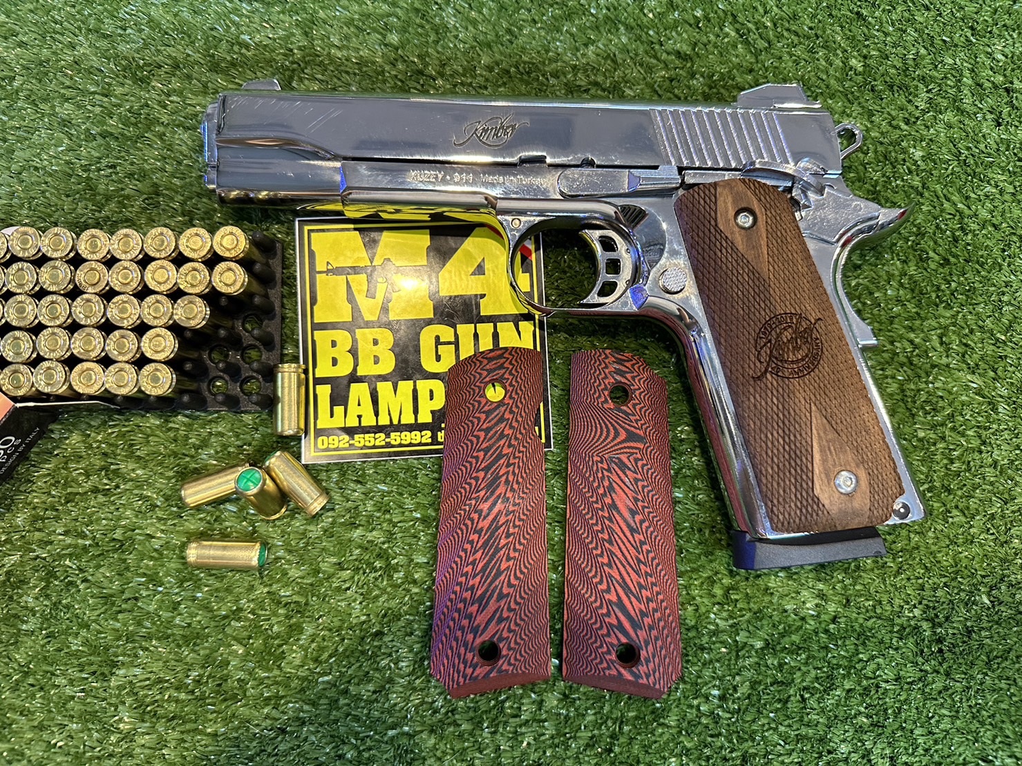 KUZEY M1911 ลาย KIMBER ลำกล้อง 5" สีเงินเงา