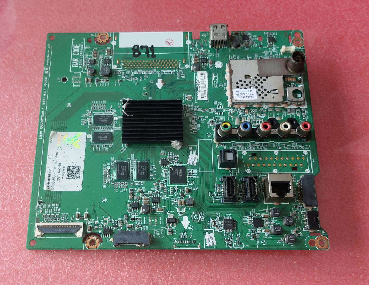 อันที่ 871 LG 65UF645T ซีสเตร็ม EAX66387703 ดีเทสแล้ว ขาย 1980 บาท
