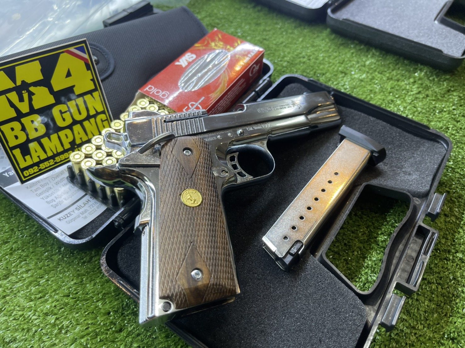 KUZEY M1911 ลาย Series 80 ลำกล้อง 5" เงินเงา
