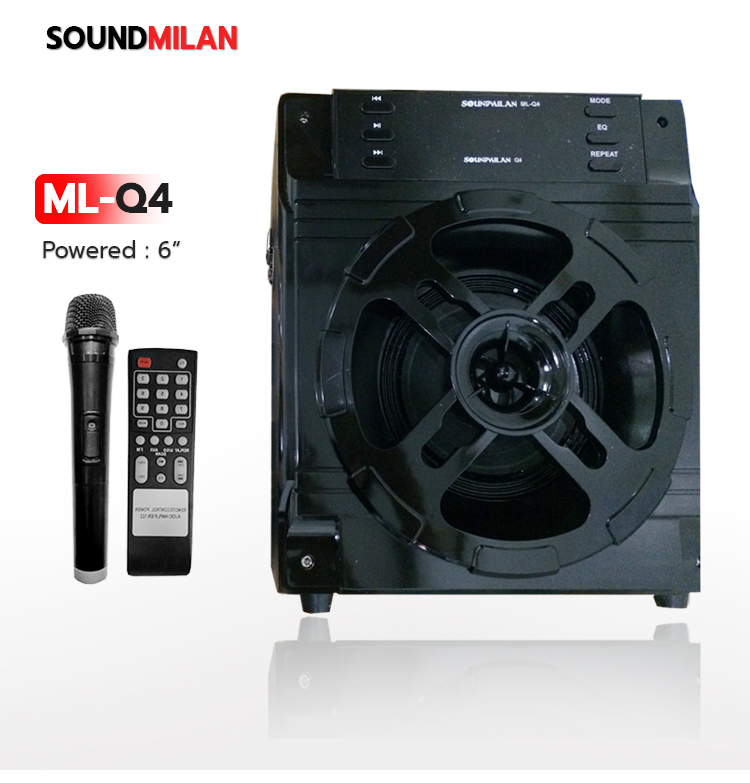 ดอก 6 นิ้ว ลำโพงบลูทูธ Soundmilan ML-Q4