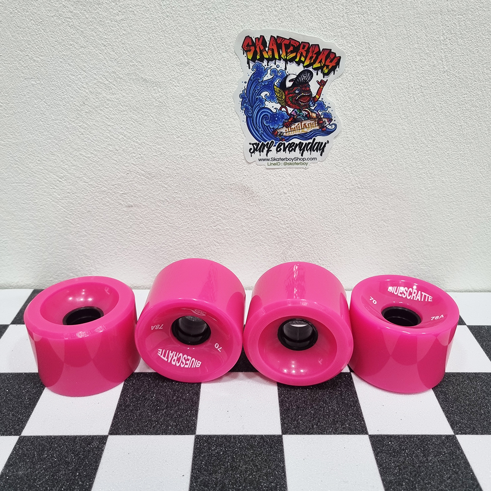 [0317][ลด50%] ชุดล้อสเก็ตบอร์ด 4ล้อ 70x50mm ยางนิ่ม 78A สำหรับ longboard dance