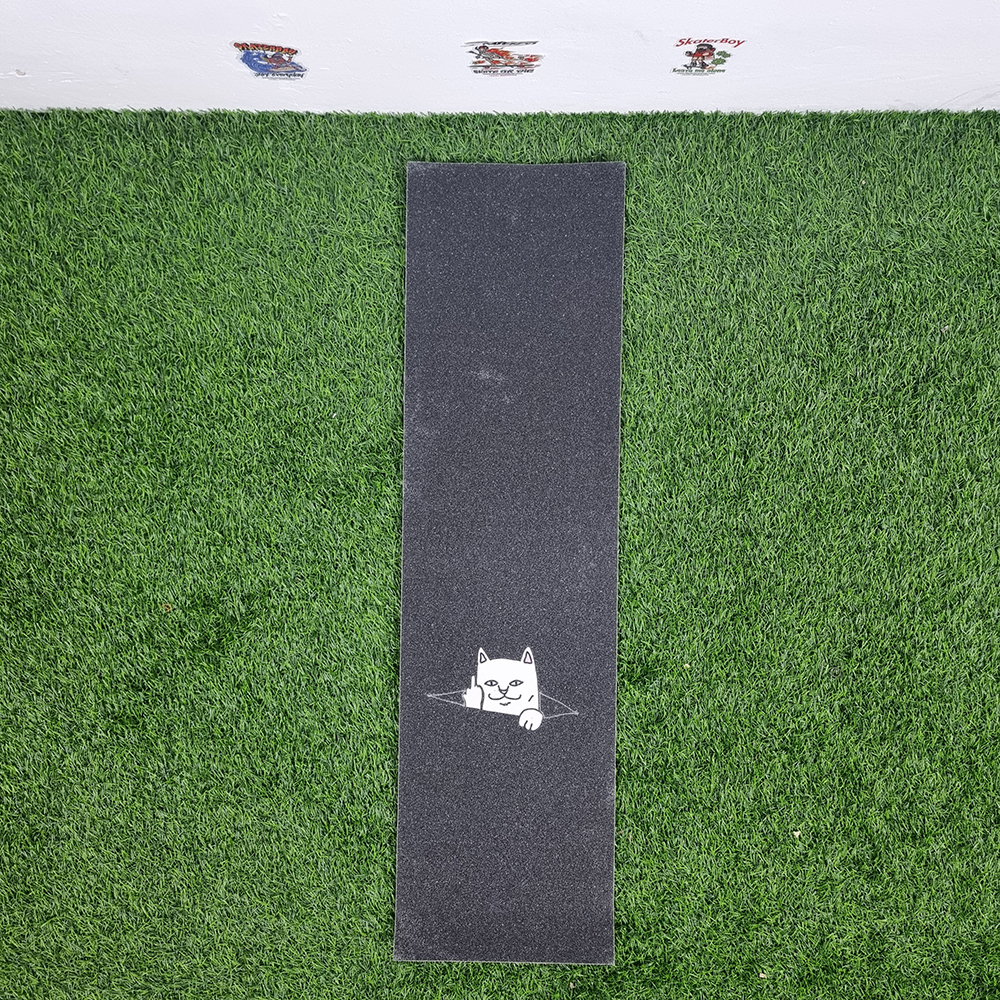 [0304] สติ๊กเกอร์กระดาษทราย 85x23cm ลายแมวครองโลก