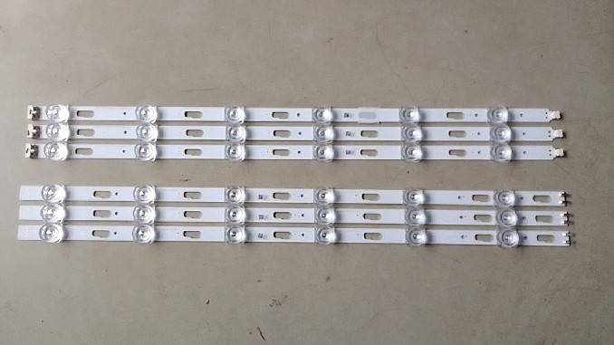 หลอดใหม่อันที่ 805 Samsung UN50TU8200F UN50TU7000F หลอด12ดวง3แถว แบบต่อ LM41-00869A LM41-00870A หรือ V0T7-500SMA-RO 19.11.11GS-AL23120