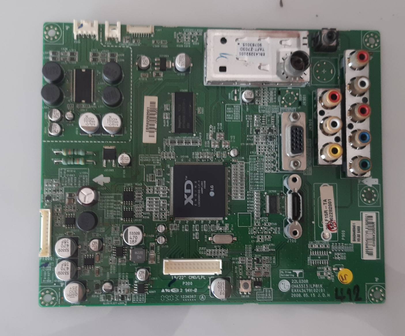 อันที่ 412 LG 22LF15R ซีสเตร็ม EAX43479102 ดีเทสแล้ว