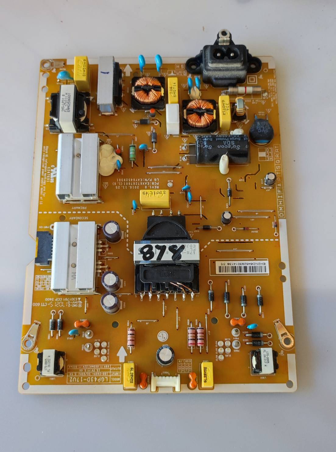 อันที่ 878 LG 43UJ652T ซัฟฟลาย EAX67267601 EAY64529301 ดีเทสแล้ว