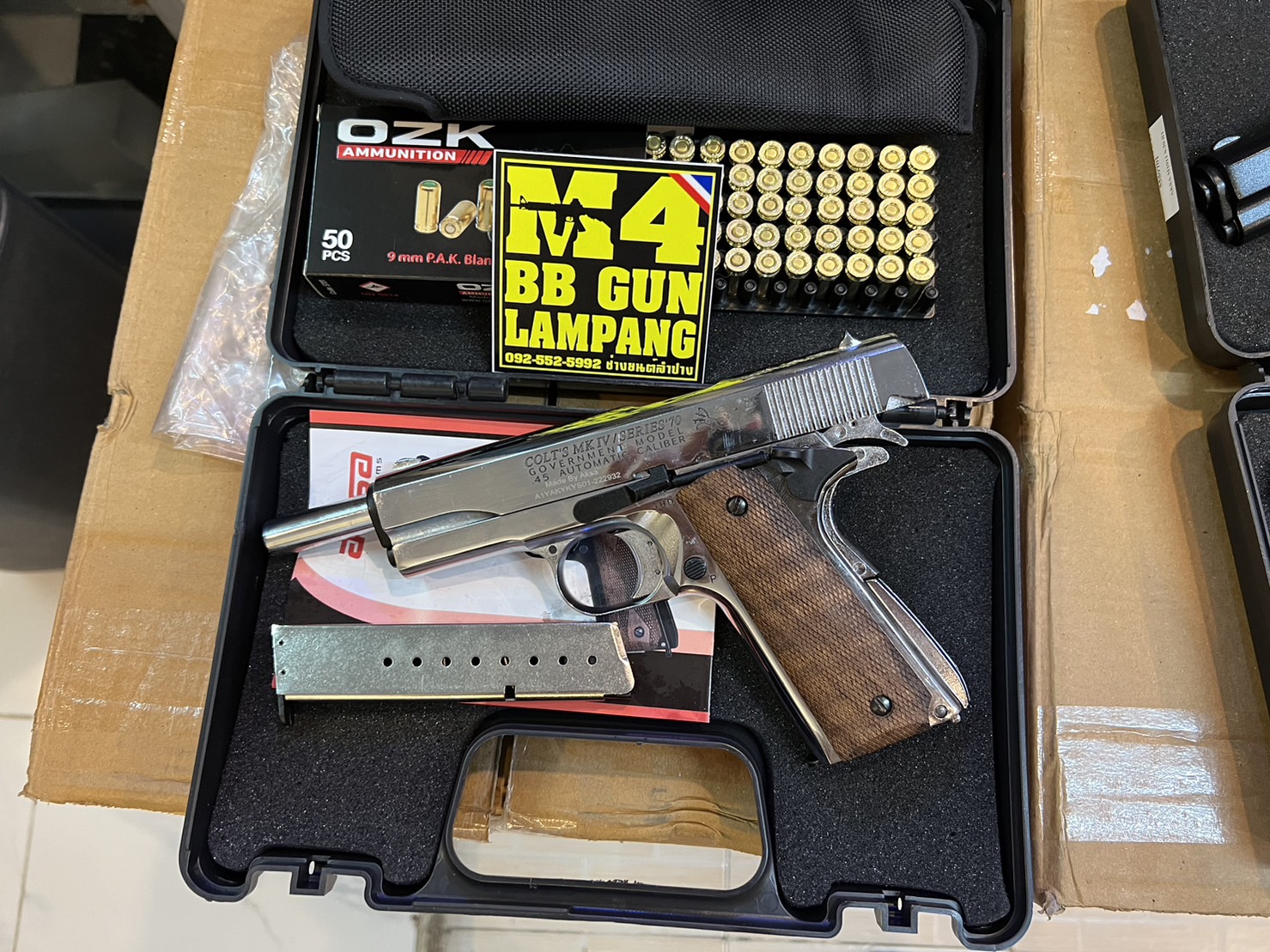 AKSA COLT 1911 ลาย Series 70 สีเงินเงา
