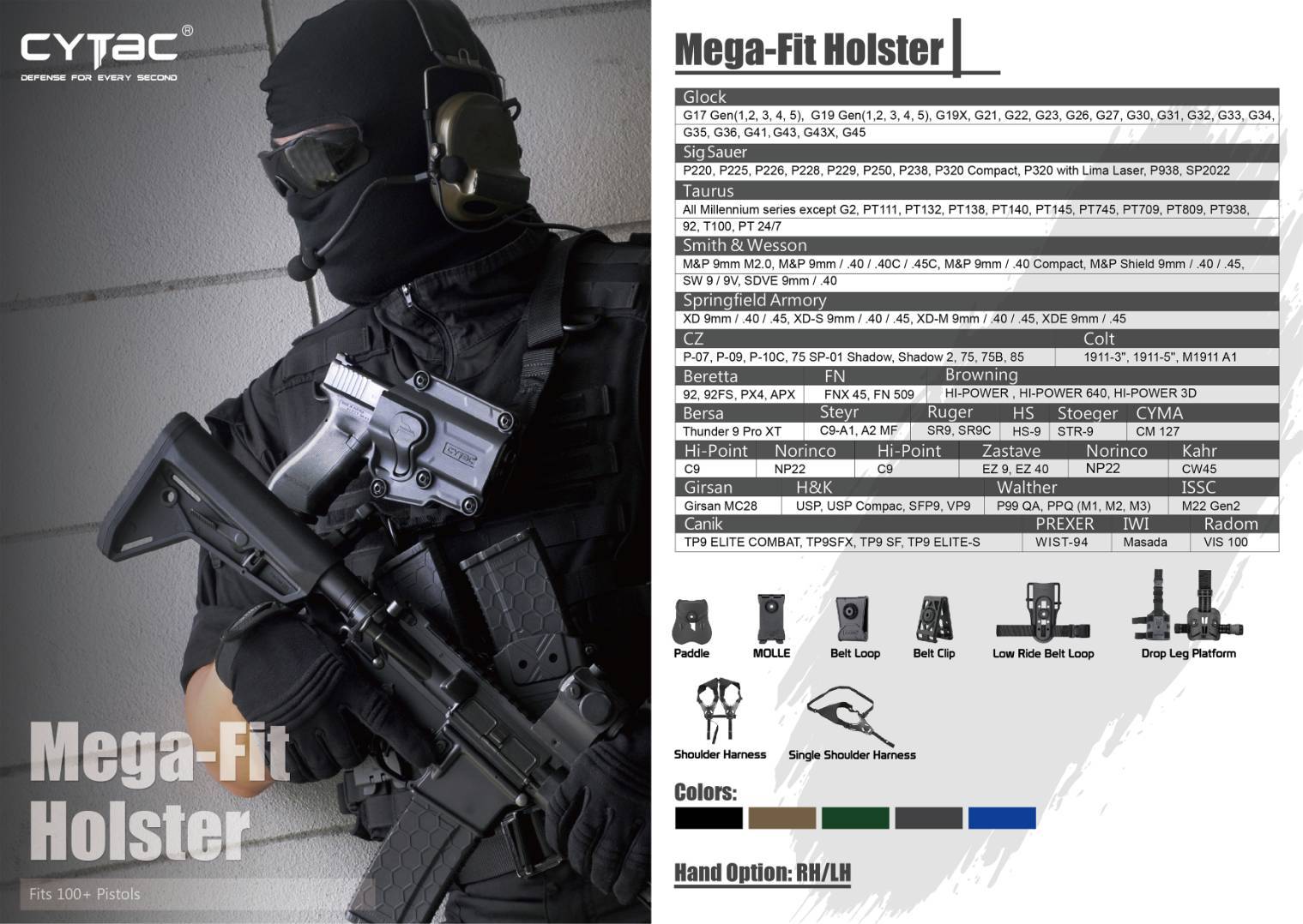 Cytac Mega-Fit Holster (K0550)