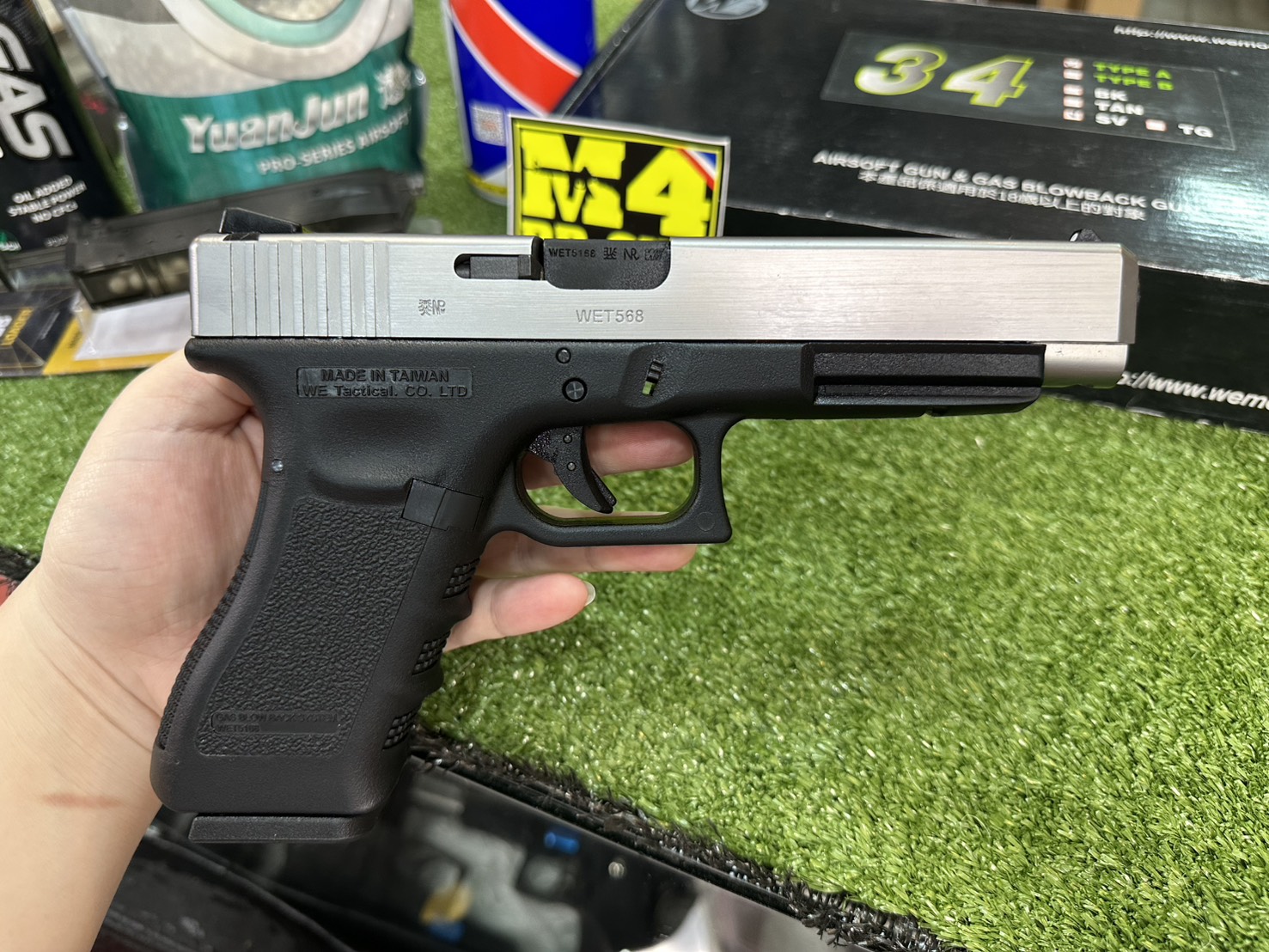WE Glock 34 Gen 3 สีเงิน