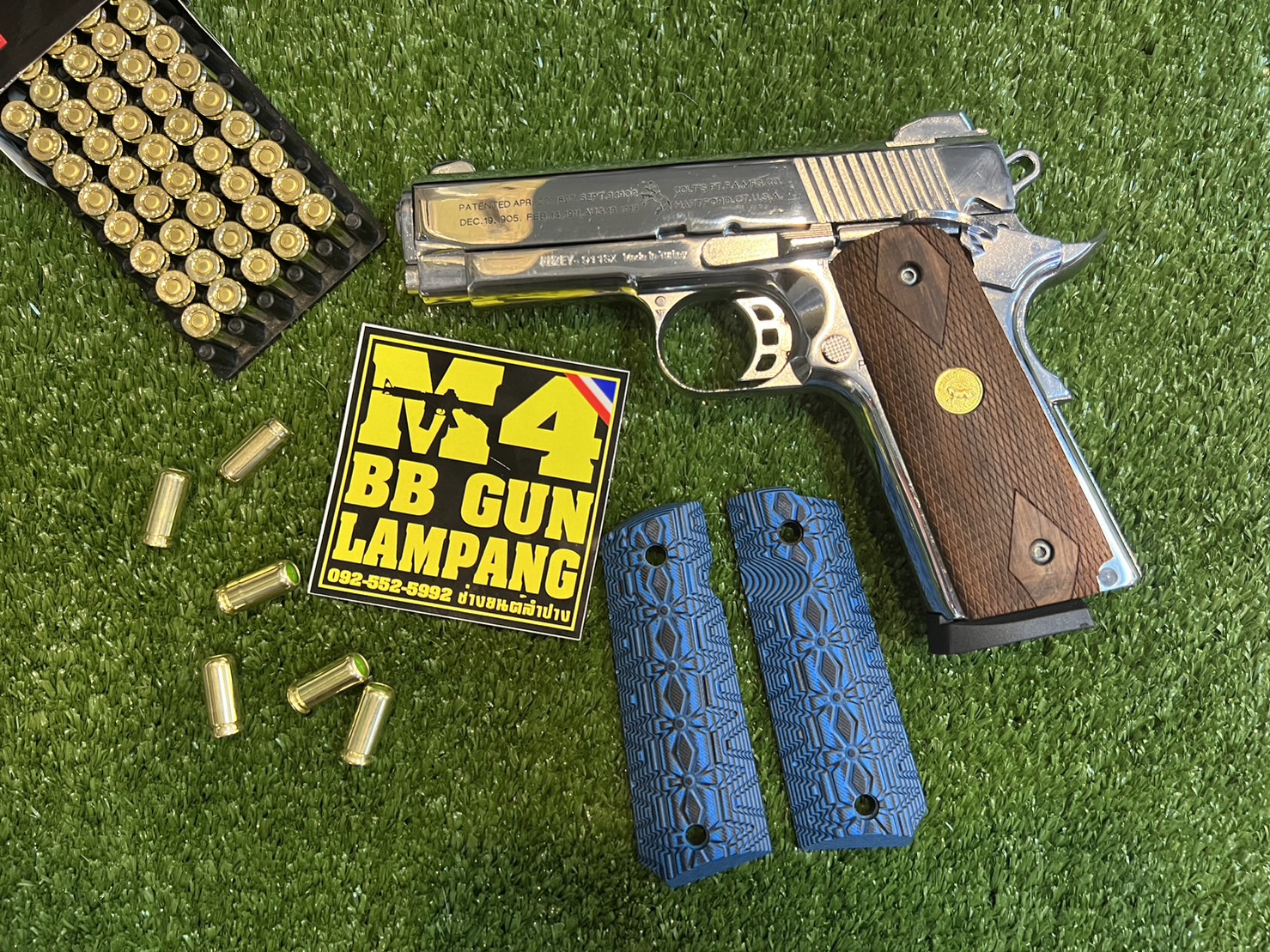 KUZEY M1911 ลาย 100 YEARS ลำกล้อง 4" เงินเงา