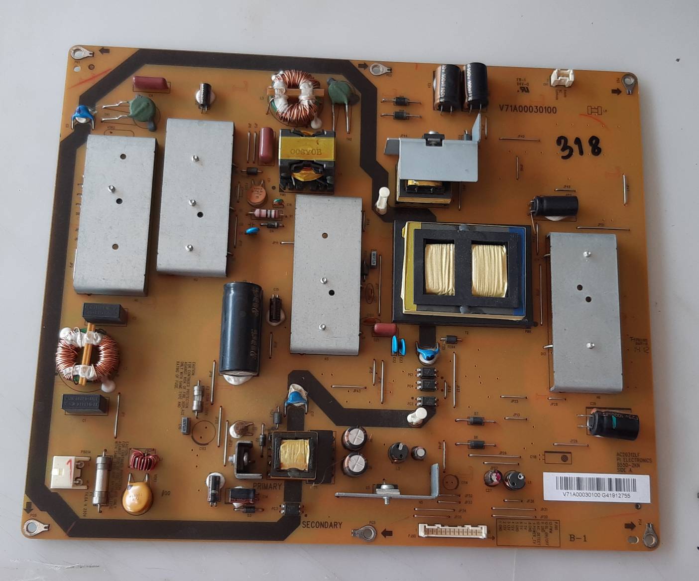 อันที่ 318 TOSHIBA 47L2450VT ซัฟฟลาย V71A00030100 ดีเทสแล้ว