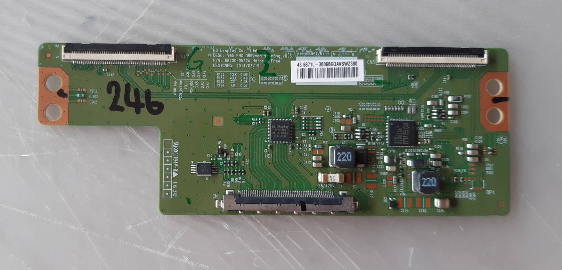 อันที่ 246 Panasonic TH-43D410T ทีคอน 6870C-0532A ดีเทสแล้ว