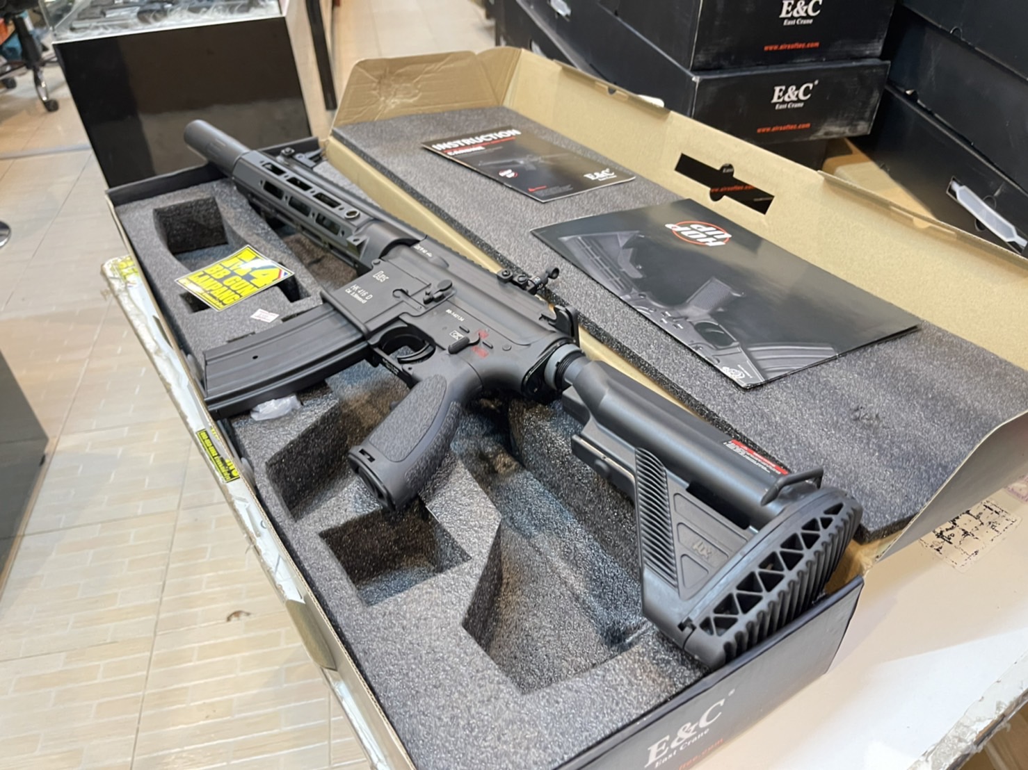 E&C 108 S2 : HK416 RAHG 10.5" สีดำ บอดี้โลหะ Gen 2