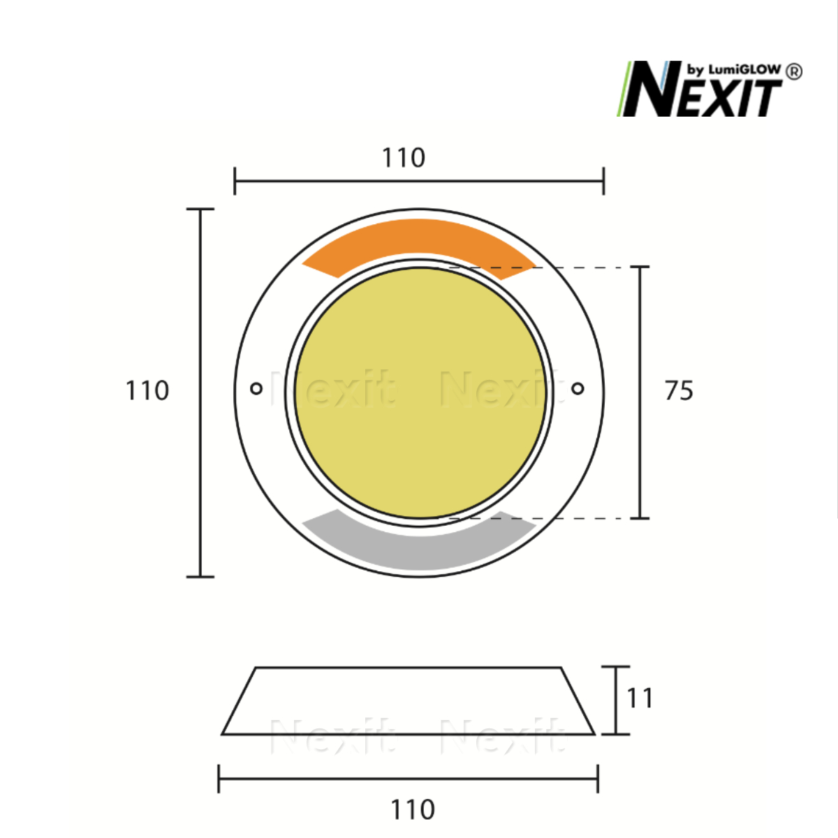 หมุดเรืองแสง Nexit ความสว่างเรืองแสงระดับ Ultimate พร้อมฟังก์ชั่นสะท้อนแสงได้