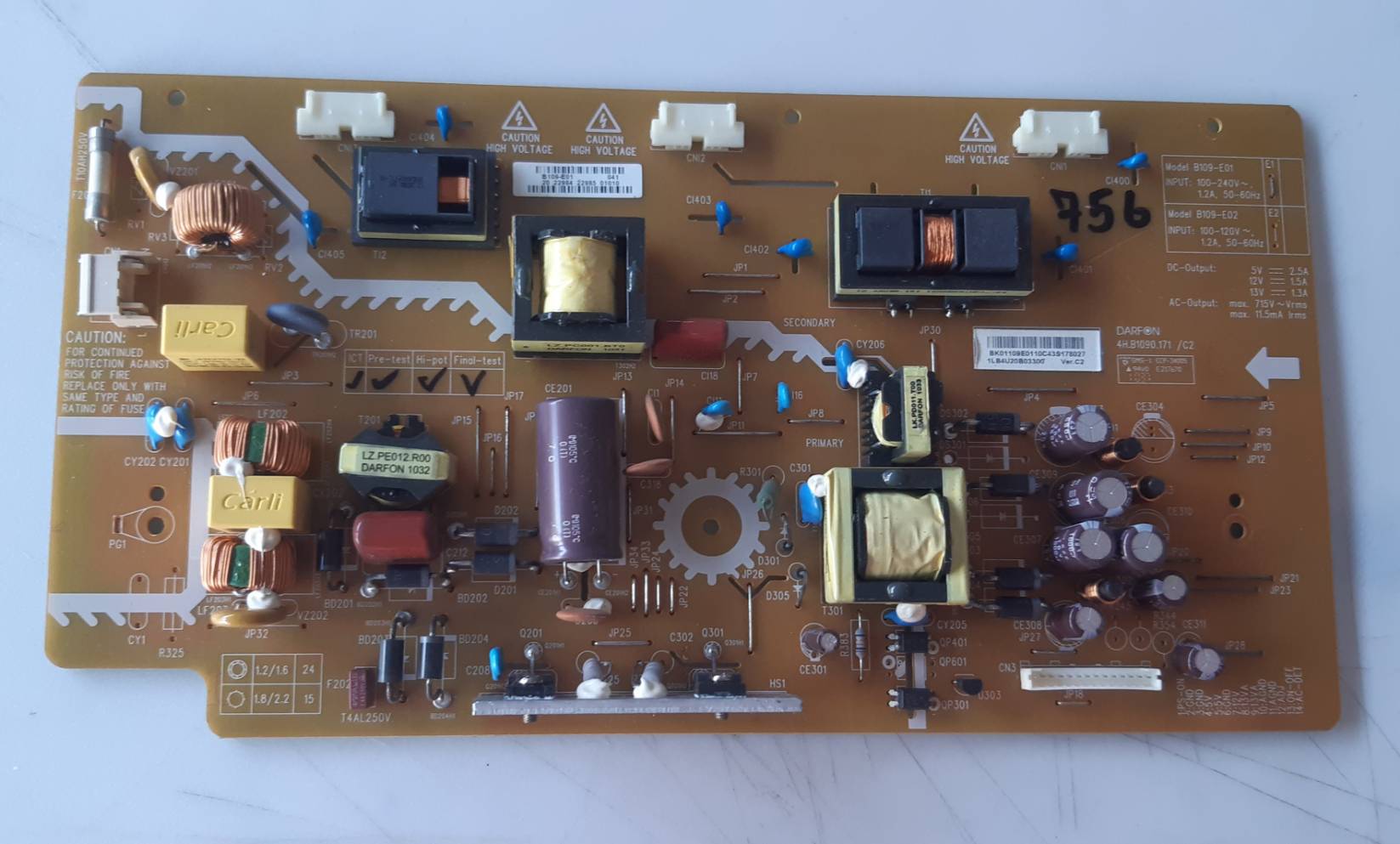 อันที่ 756 SANYO LCD-24K40 ซัฟฟลาย 4H.B1090.171 B109 ดีเทสแล้ว