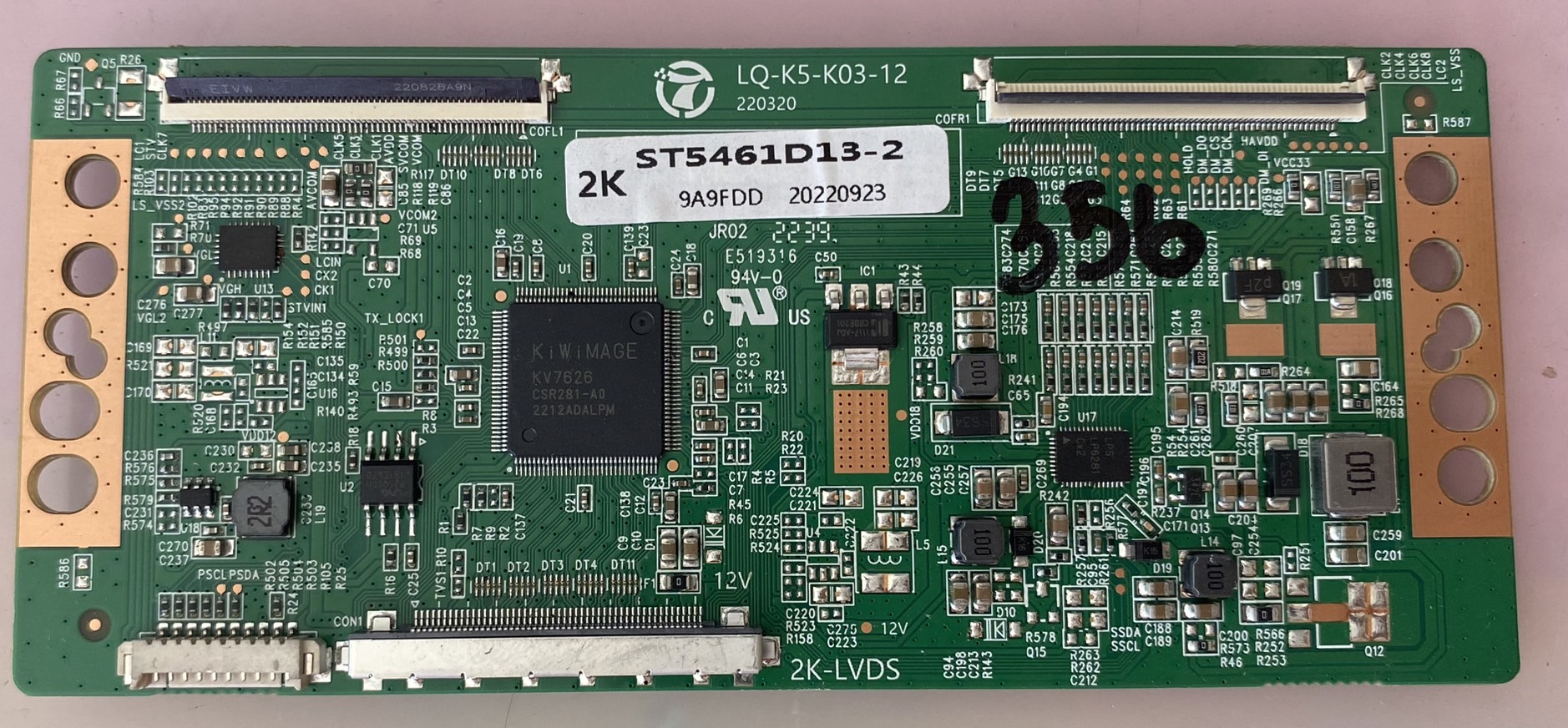 อันที่ 356 55นิ้ว ทีคอน LQ-K5-K03-12 2K-LVDS ดีเทสแล้ว