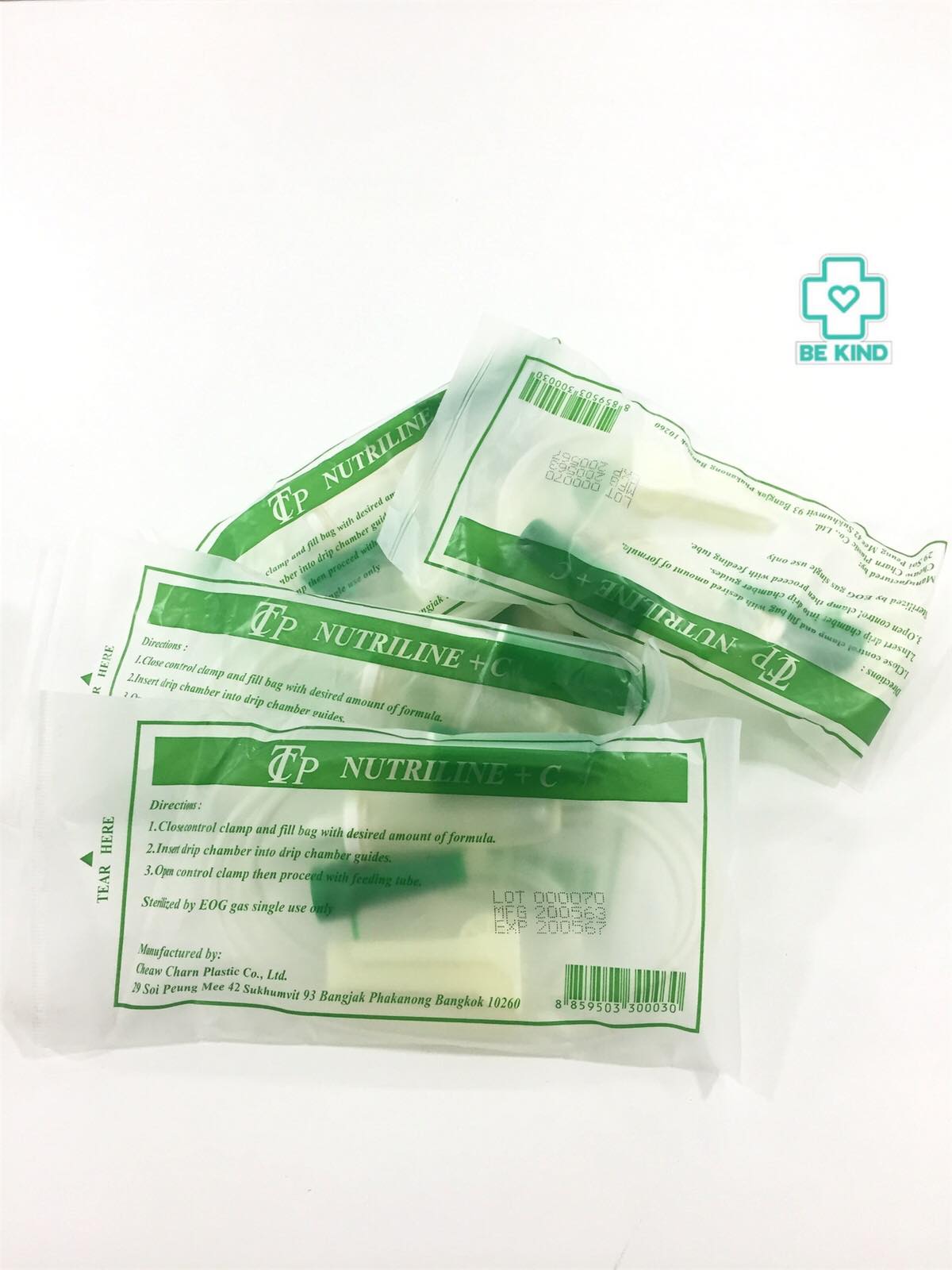 สายต่อถุงอาหารผู้ป่วย แบบมีกระเปาะ NUTRILINE C (TCP) 1ซอง1เส้น