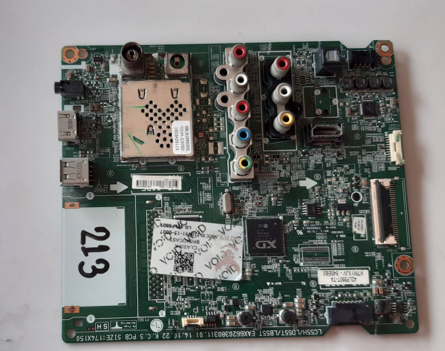 อันที่ 213 LG 42LF550T ซีสเตร็ม EAX66203803 ดีเทสแล้ว