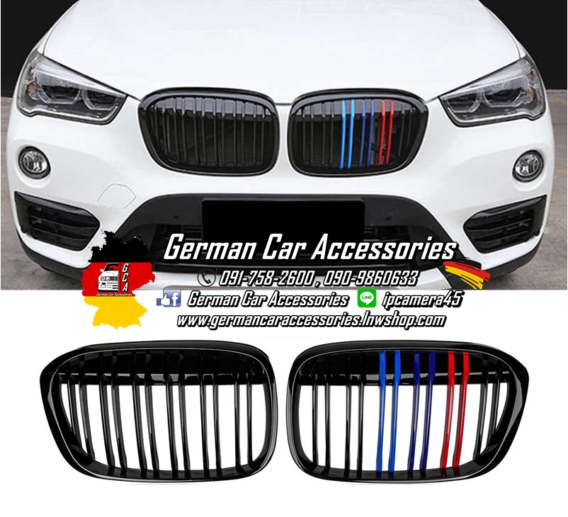 กระจังหน้าซี่คู่ BMW F48 Pre-LCI 3สีM