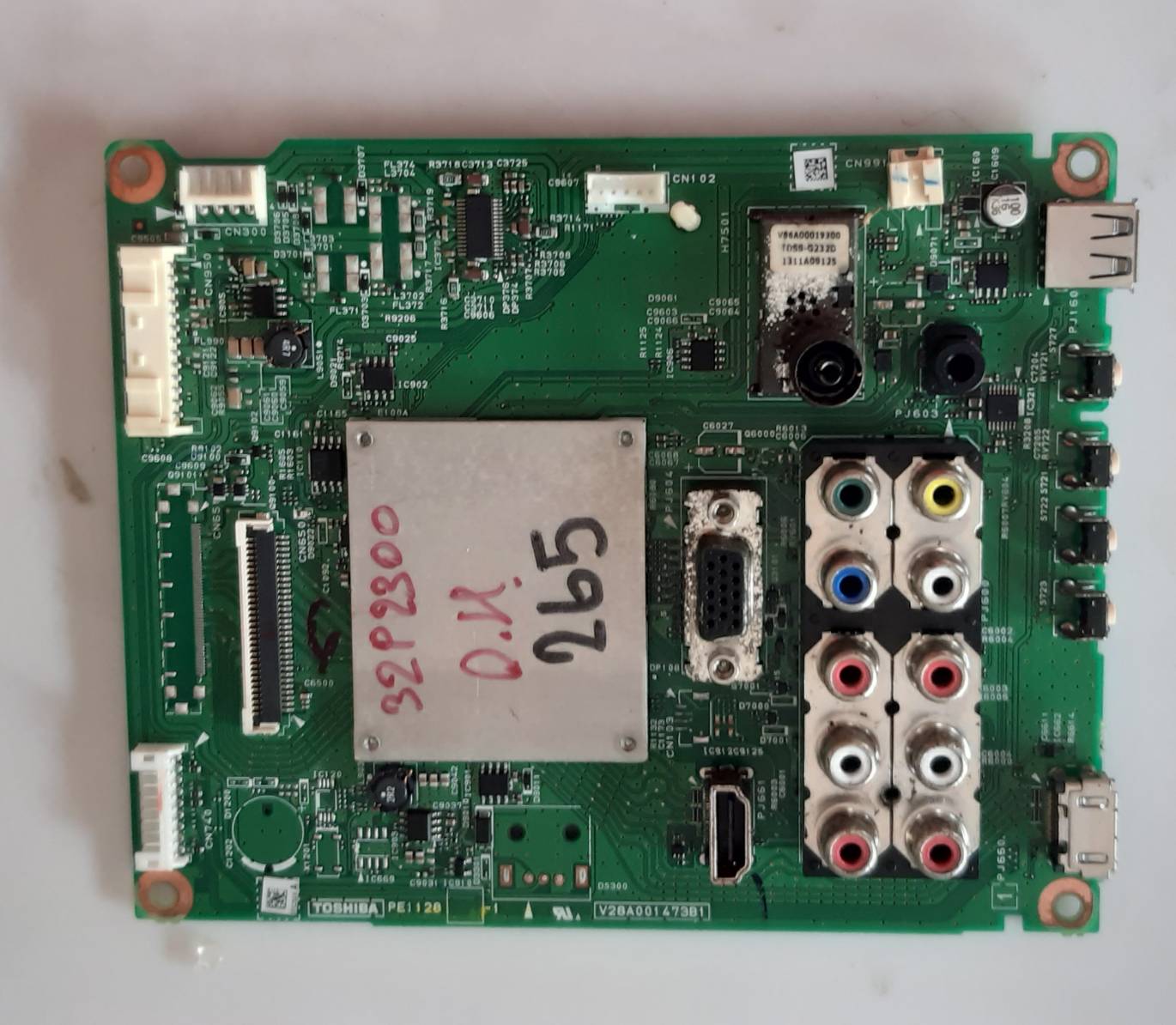 อันที่ 265 TOSHIBA 32P2300VT ซีสเตร็ม V28A001473A ดีเทสแล้ว