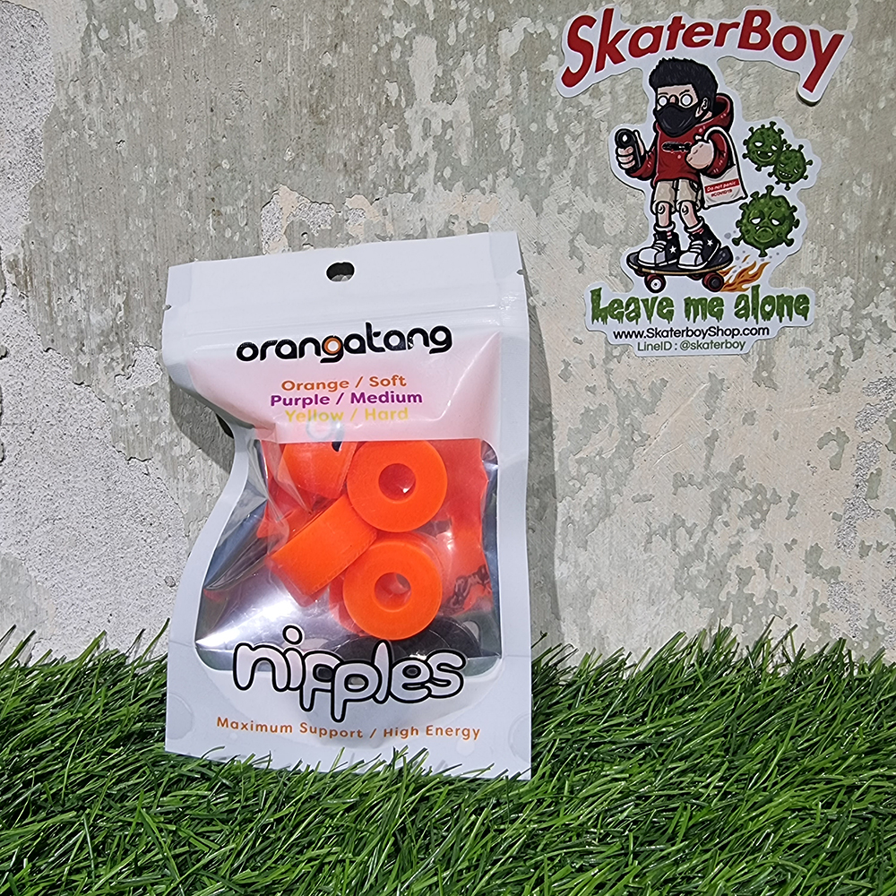 [0312] Bushing เซิร์ฟสเก็ต Orangatang รุ่น Nipples สายแข็ง บาเรล4ชิ้น surf skate CX4 longboard