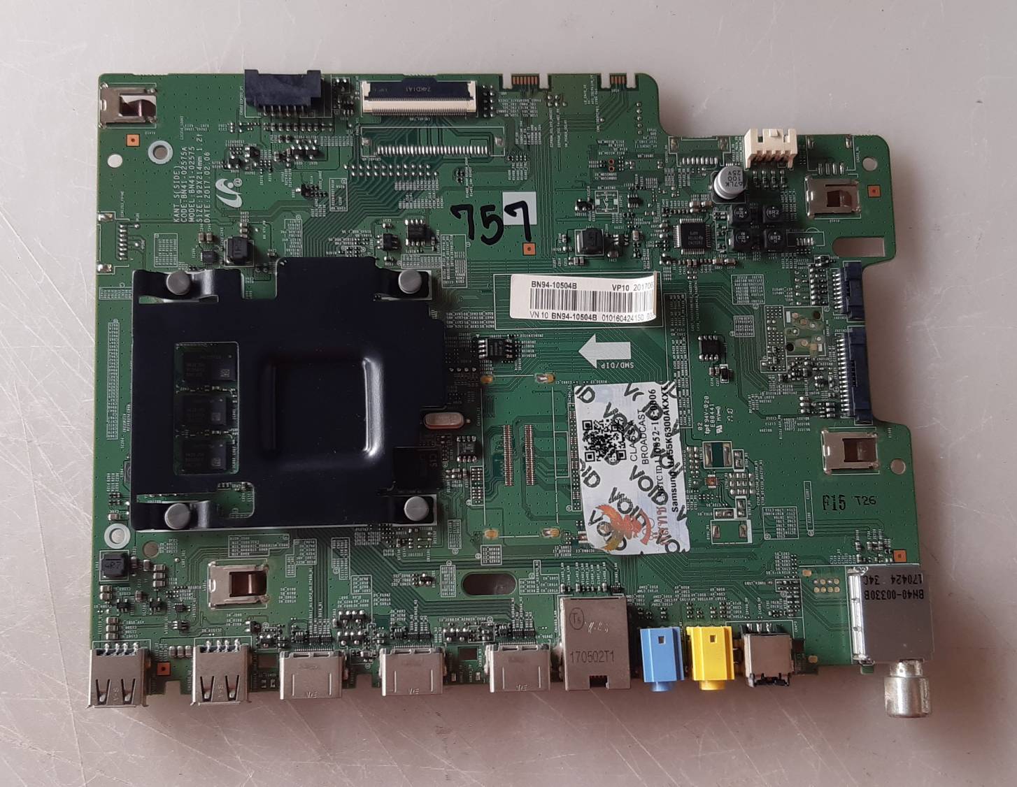อันที่ 757 Samsung UA55K6300AK ซีสเตร็ม BN41-02575A BN94-10504B ดีเทสแล้ว