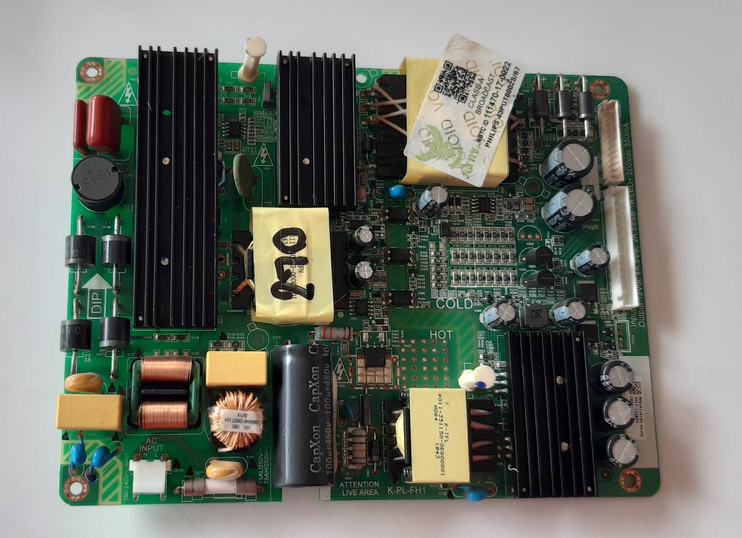 อันที่ 270 PHILPS 43PUT6002S ซัฟฟลาย K-FH1 4702-2PLFH1-A4231B01 ดีเทสแล้ว