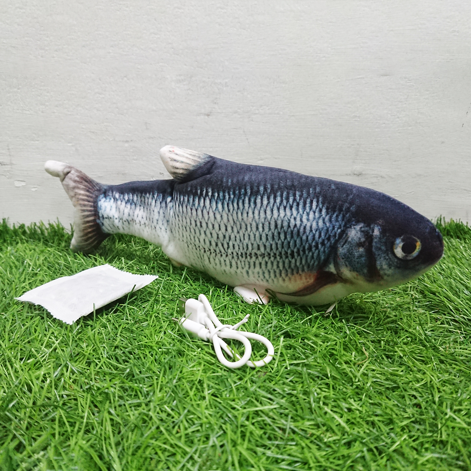 [1100] ของเล่นแมว ปลาสด ดิ้นได้ เลือกได้ 16 สายพันธุ์ ชาร์จ USB ฟรี ซอง Catnip ตำแยแมว