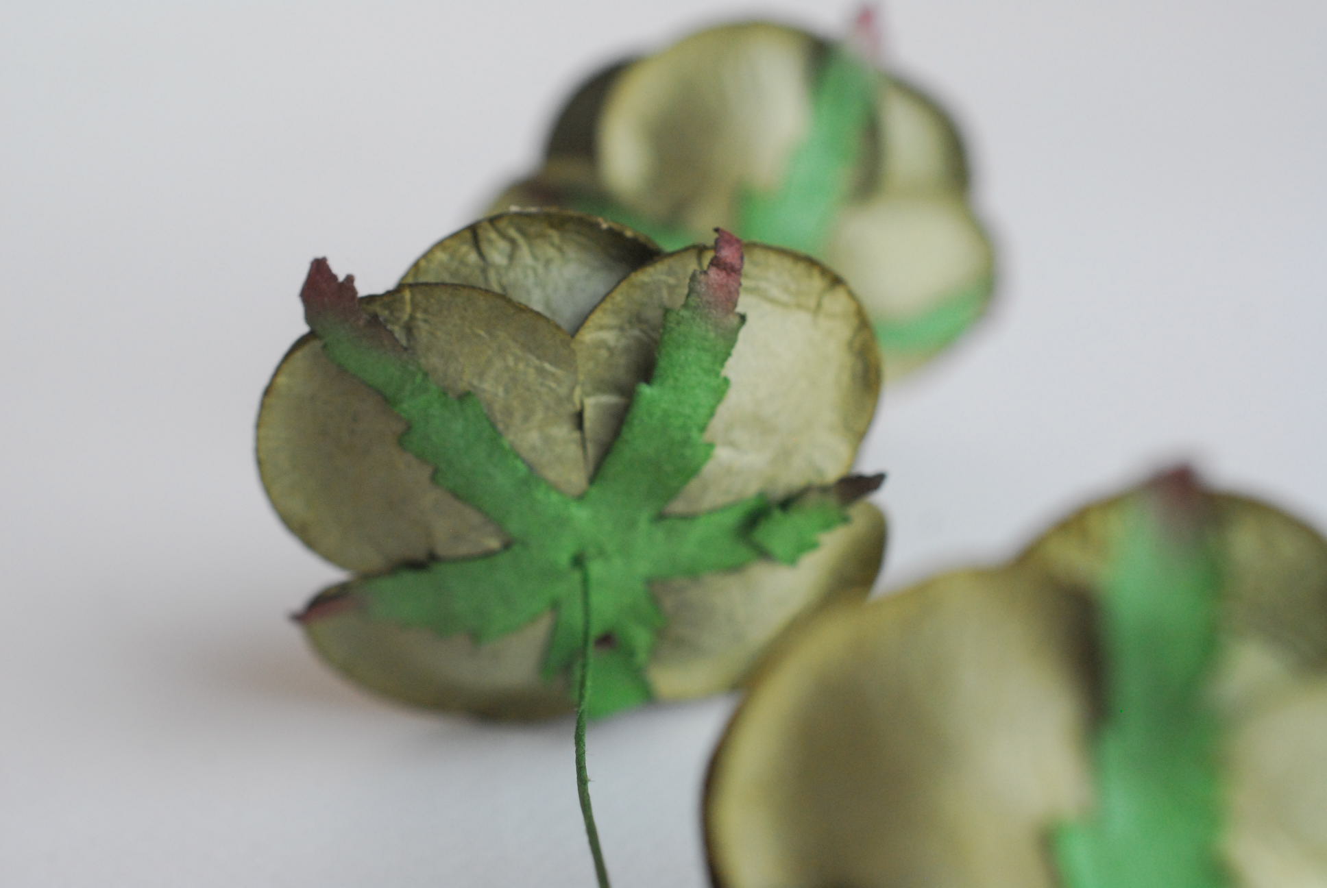 ดอกไม้กระดาษสา ดอกไม้กุหลาบกระดาษ ดอกไม้ประดิษฐ์ ดอกกุหลาบสีเขียวทหารเข้ม งานแต่งงาน ตกแต่งของชำร่วย, งานแต่งงาน สีชมพูปัดขาว ขนา่ด 4.5 cm., Paper flower,20 Pieces mulberry rose, 4.5 cm. dark green army color.