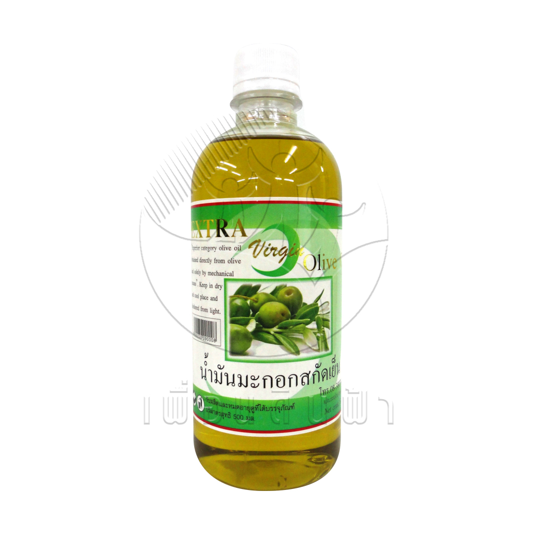 [แสนดีโปรดักส์] น้ำมันมะกอกสกัดเย็น 500ml.