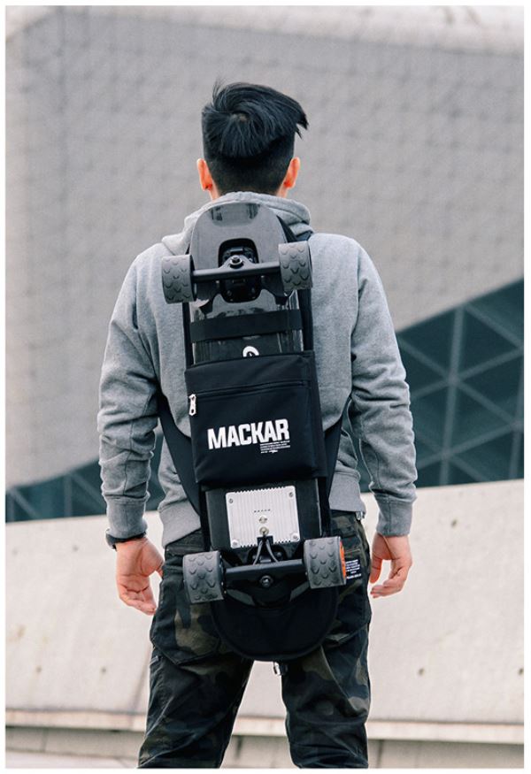 [0319][ลด50%] กระเป๋า สเก็ตบอร์ดไฟฟ้า สะพายหลัง พับเก็บได้ 3ขนาด skateboard backpack bag