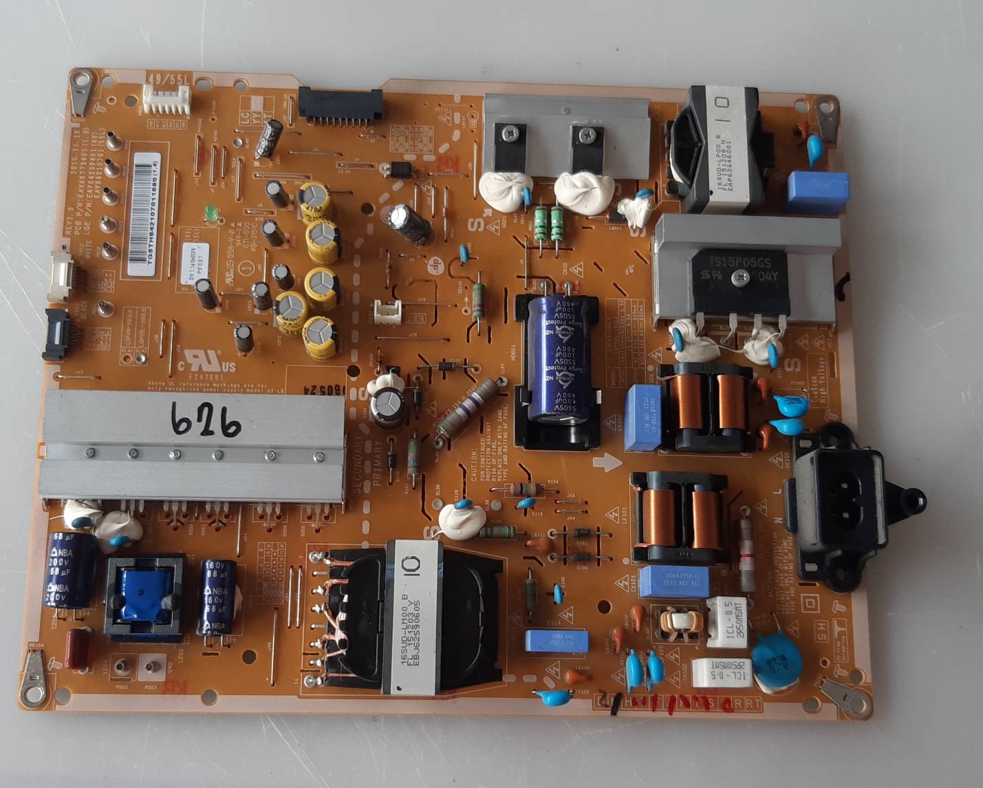 อันที่ 626 LG 55UH650T ซัฟฟลาย EAX66773401 ดีเทสแล้ว