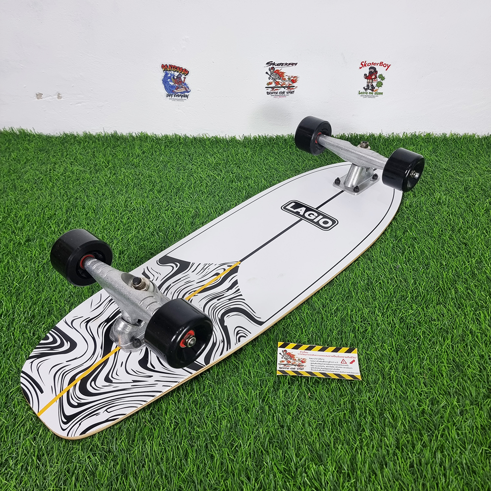 0201 Surf skate custom บอร์ด28.5นิ้ว สำหรับเด็ก สูงไม่เกิน 150cm บอร์ดไม้ เซิร์ฟ สเก็ตบอร์ด พร้อมเล่น