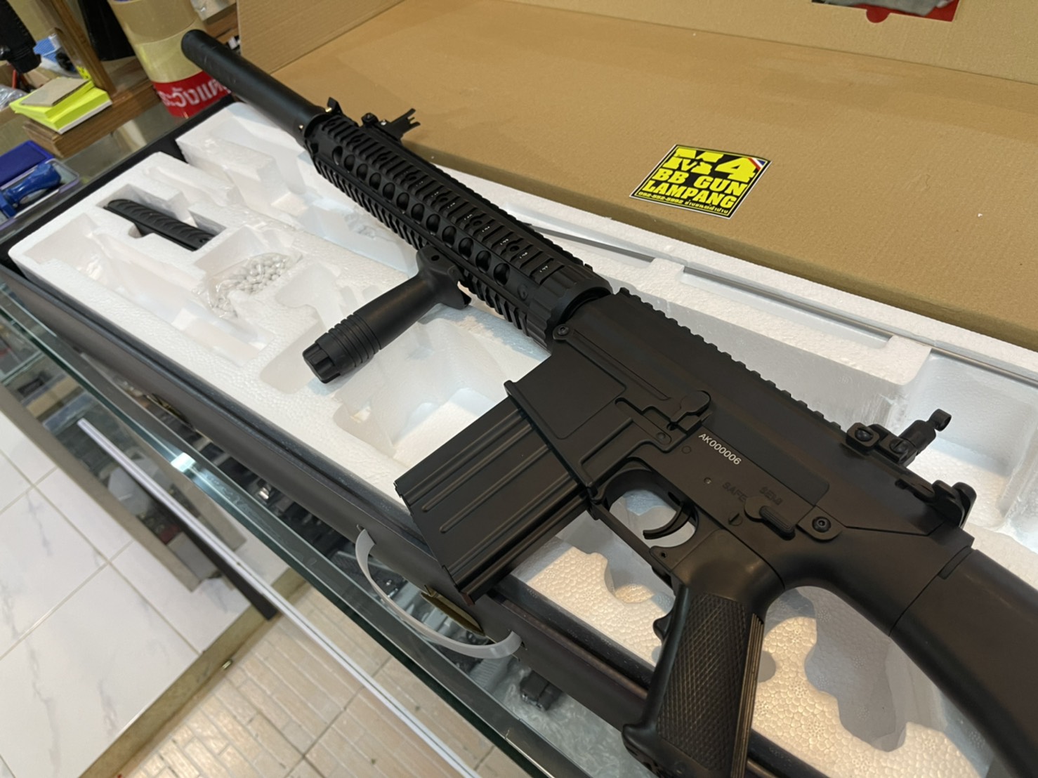 A&K SR25 ASSAULT RIFLE SERIES SR25 สีดำ