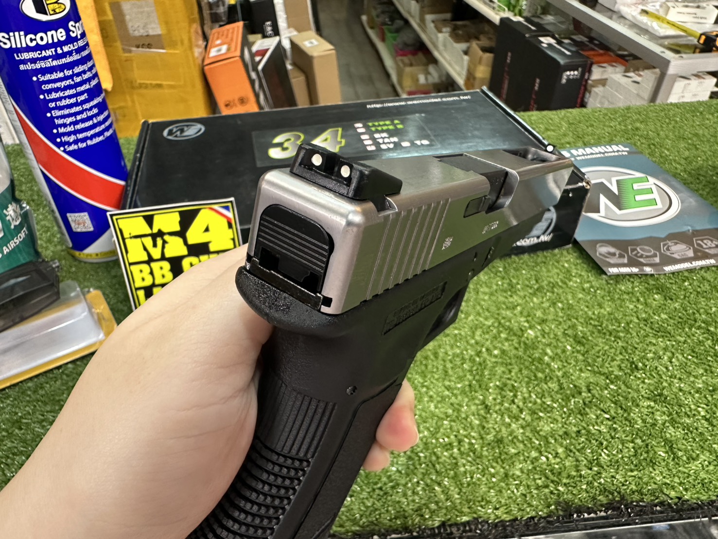 WE Glock 34 Gen 3 สีเงิน