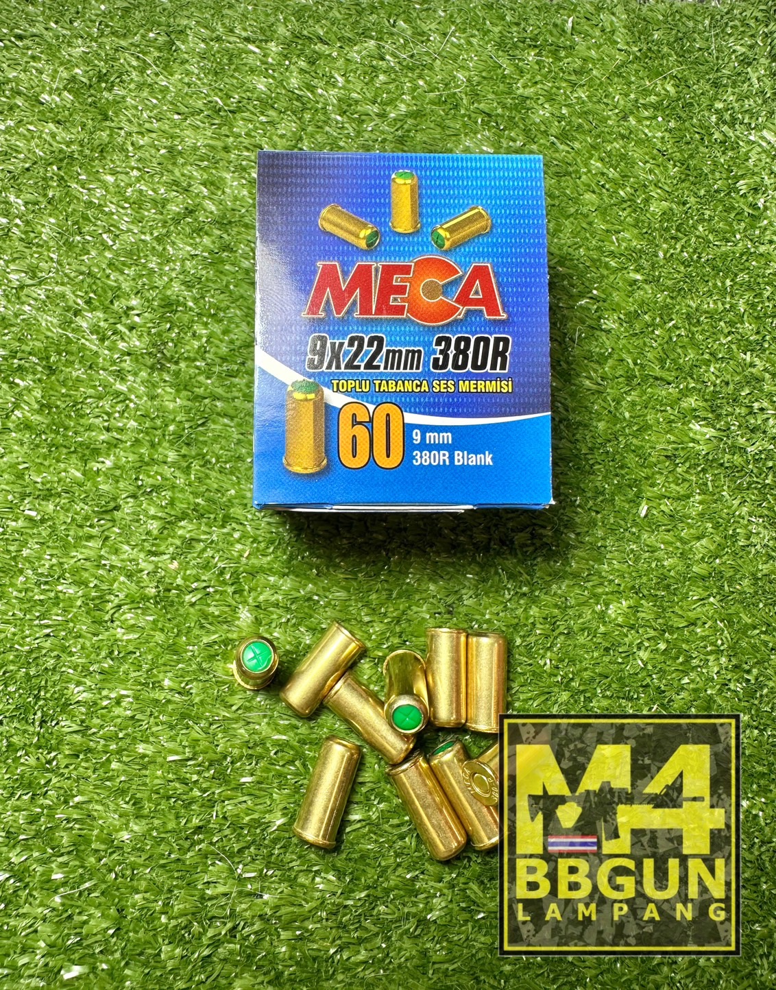 ลูกแบลงค์กัน MECA 9mm. 380R 1กล่อง/60นัด