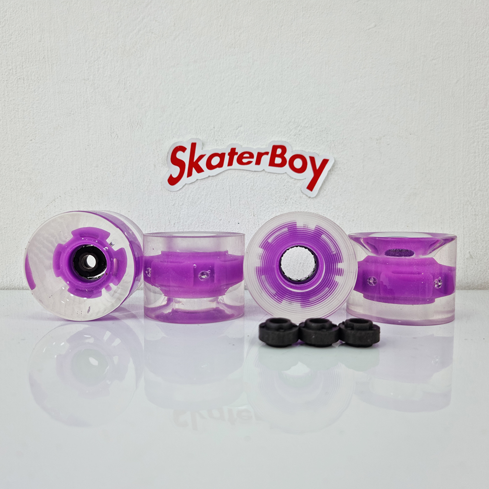 [0316] ล้อสเก็ตบอร์ด มีไฟ ขนาด 60x45mm 78A พร้อม magnetic spacer หลายสี longboard surf skateboard