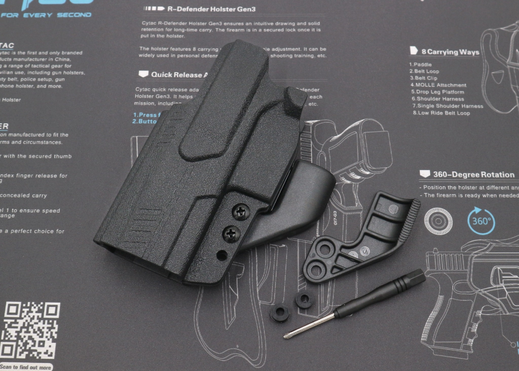 CYTAC ซองพกใน Polymer รุ่น Sig Sauer P320 (K0420)