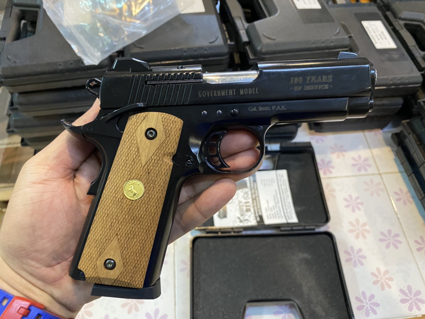 KUZEY M1911 ลาย Government ลำกล้อง 4" ดำ