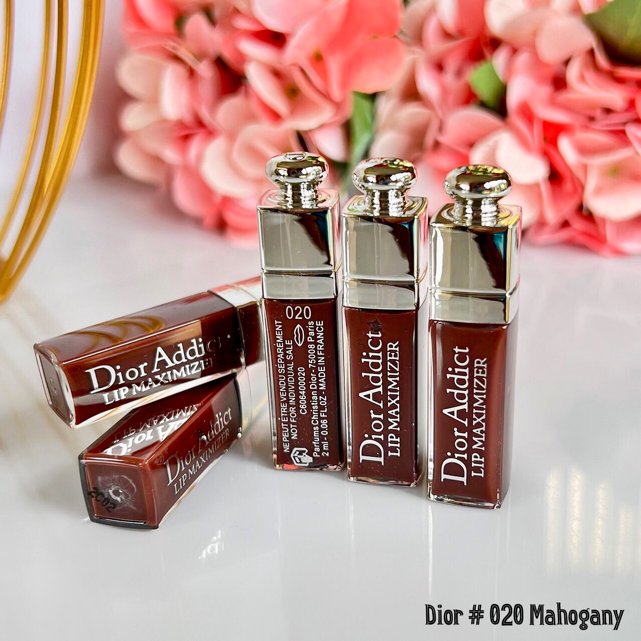 ลิปสติก Dior Lip Maximizer High Volume Lip Plumper 2 ml # 020 Mahogany