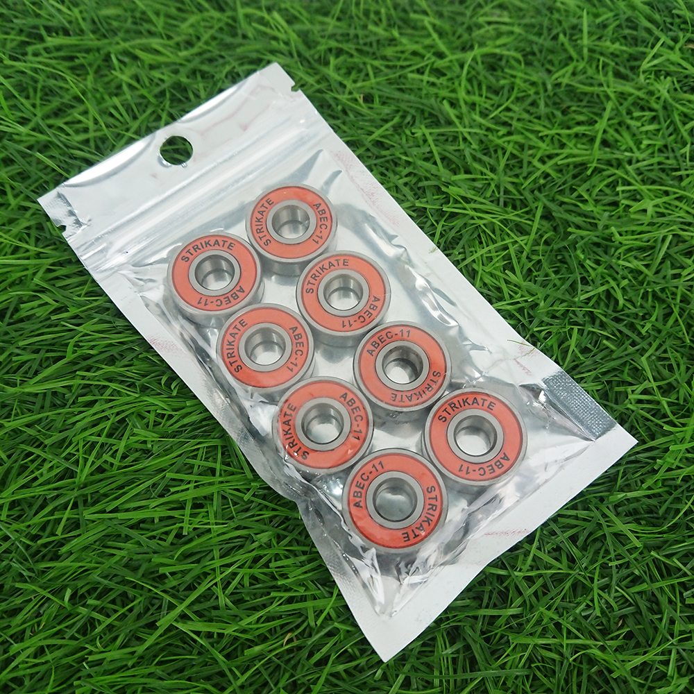 0318 แบริ่ง ลูกปืนล้อ เซิร์ฟสเก็ต ลองบอร์ด ครุยเซอร์ ชุด8ชิ้น surf skate longboard roller inline S608 ABEC-11 bearing