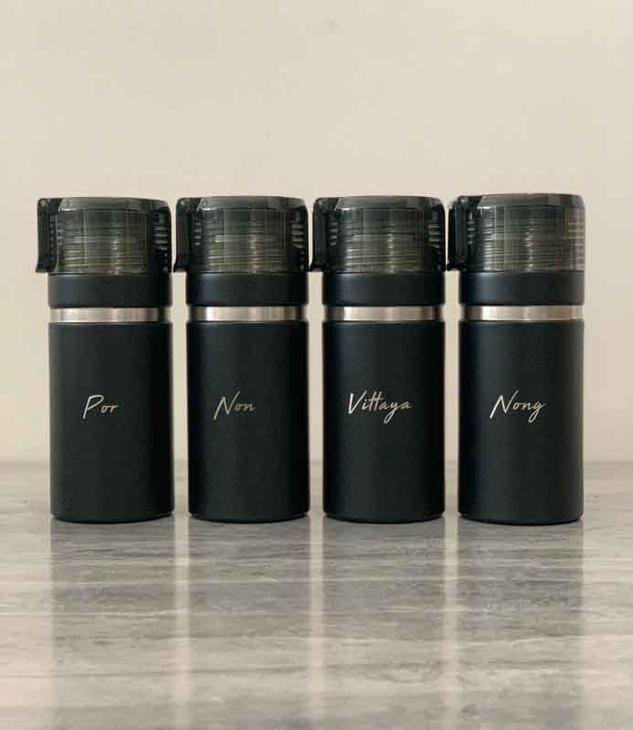 สลักชื่อ สลักข้อความ สลักรูป เลเซอร์ชื่อ เลเซอร์ข้อความ เลเซอร์รูป บนกระบอกน้ำ