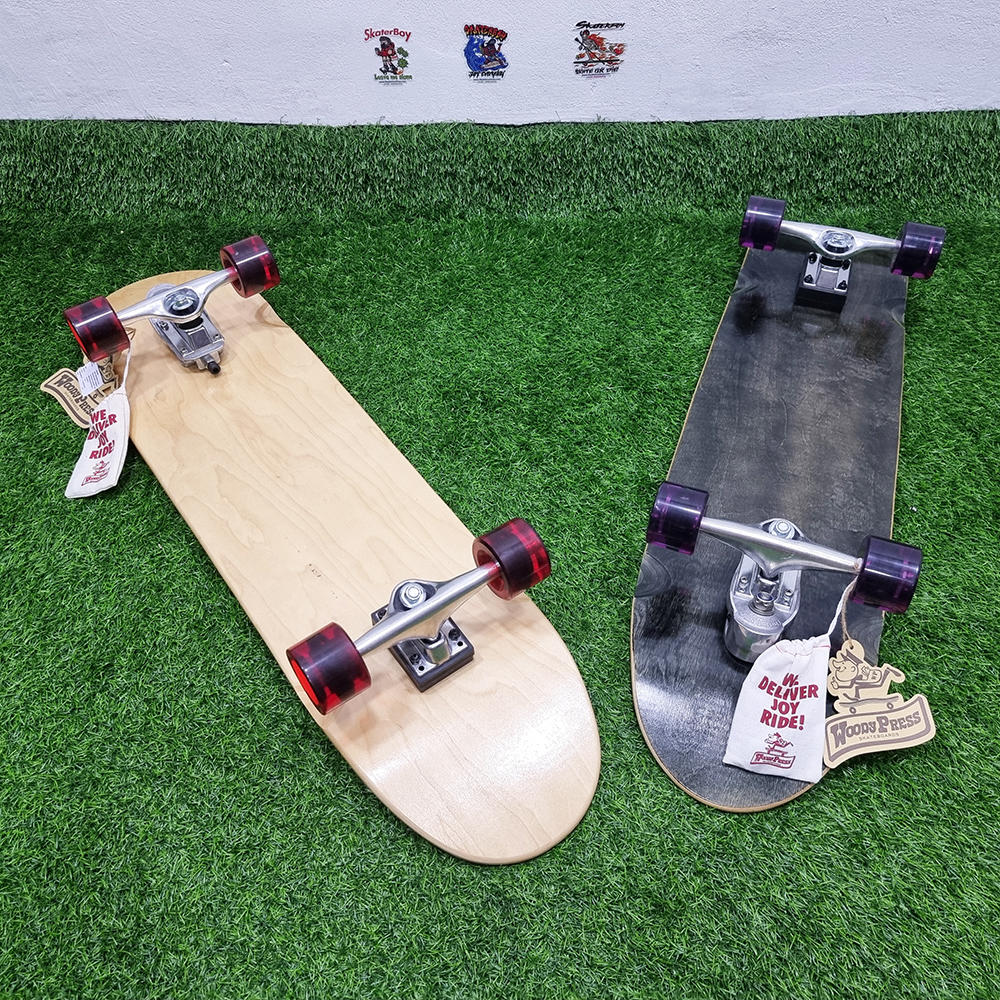 0202 เซิร์ฟสเก็ตบอร์ด Woody Press ทรัคสปริง Carving Thruster 2 ขนาด 32นิ้ว 33นิ้ว