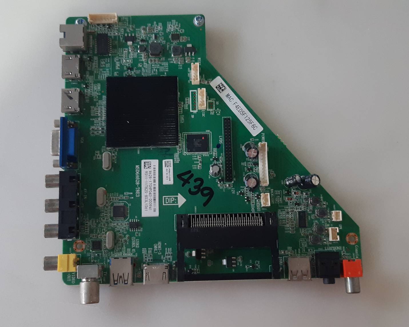 อันที่ 439 PHILIPS 43PFT6100S ซีสเตร็ม MSD6A628-T8E3 ดีเทสแล้ว