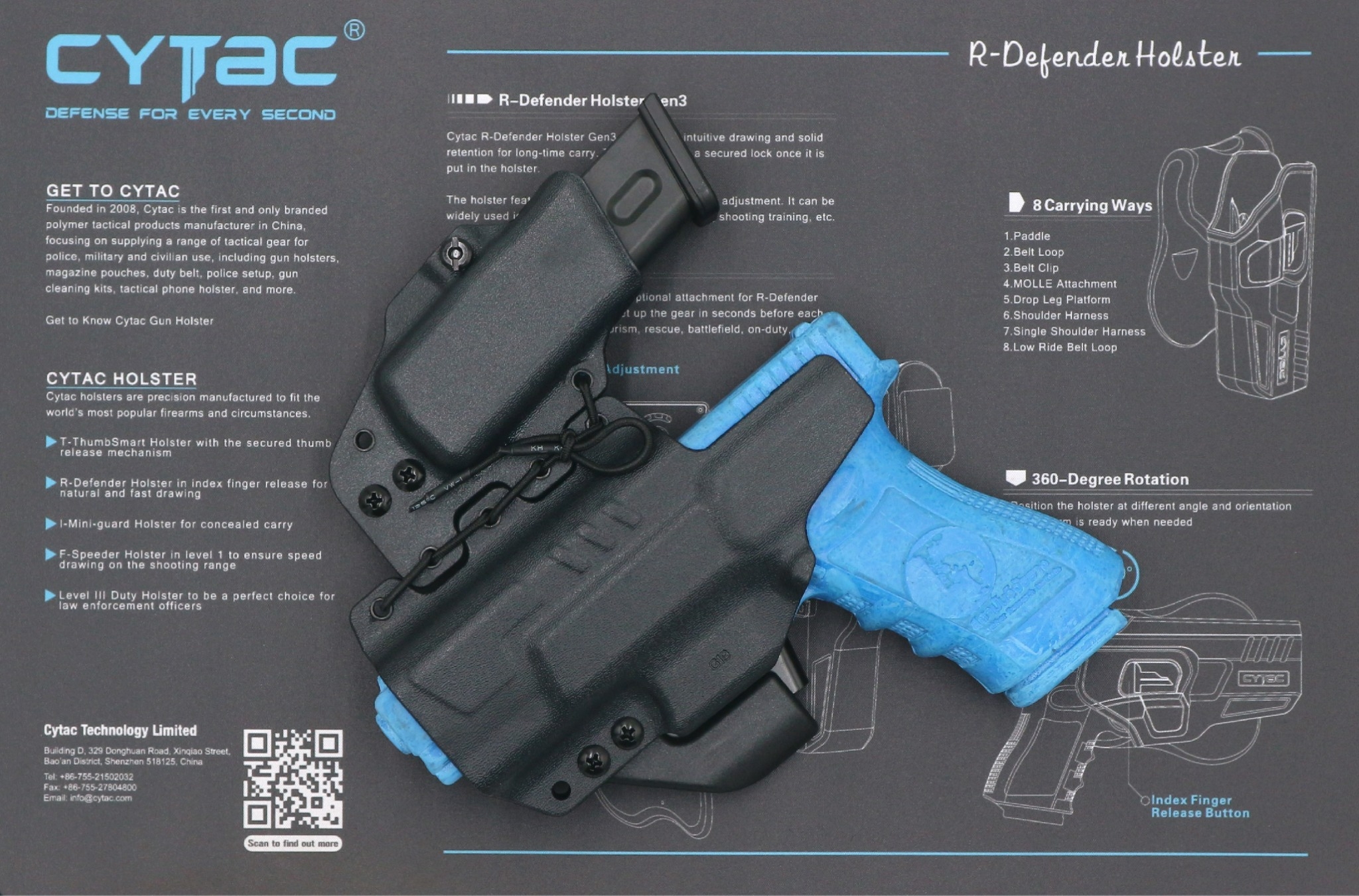 CYTAC ซองพกใน K-Master รุ่น G19/G17 ( Gen 1-5 ) (K0850)