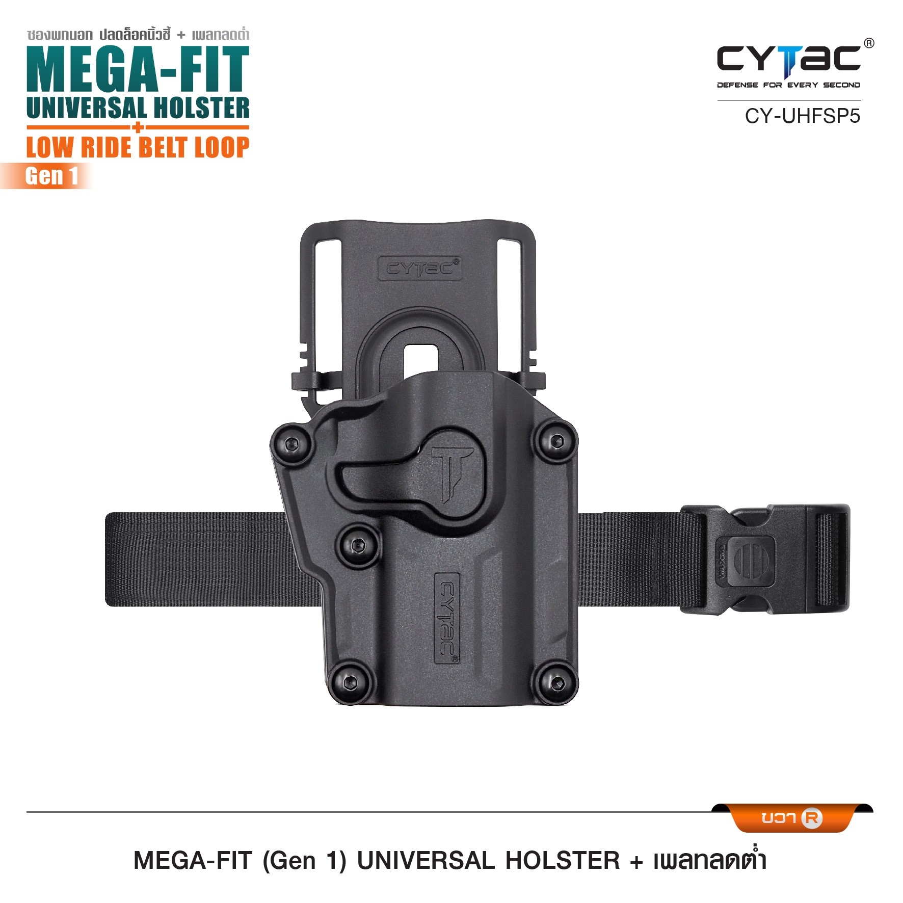 ซอง Megafit + เพลทลดต่ำ Cytac (K950)