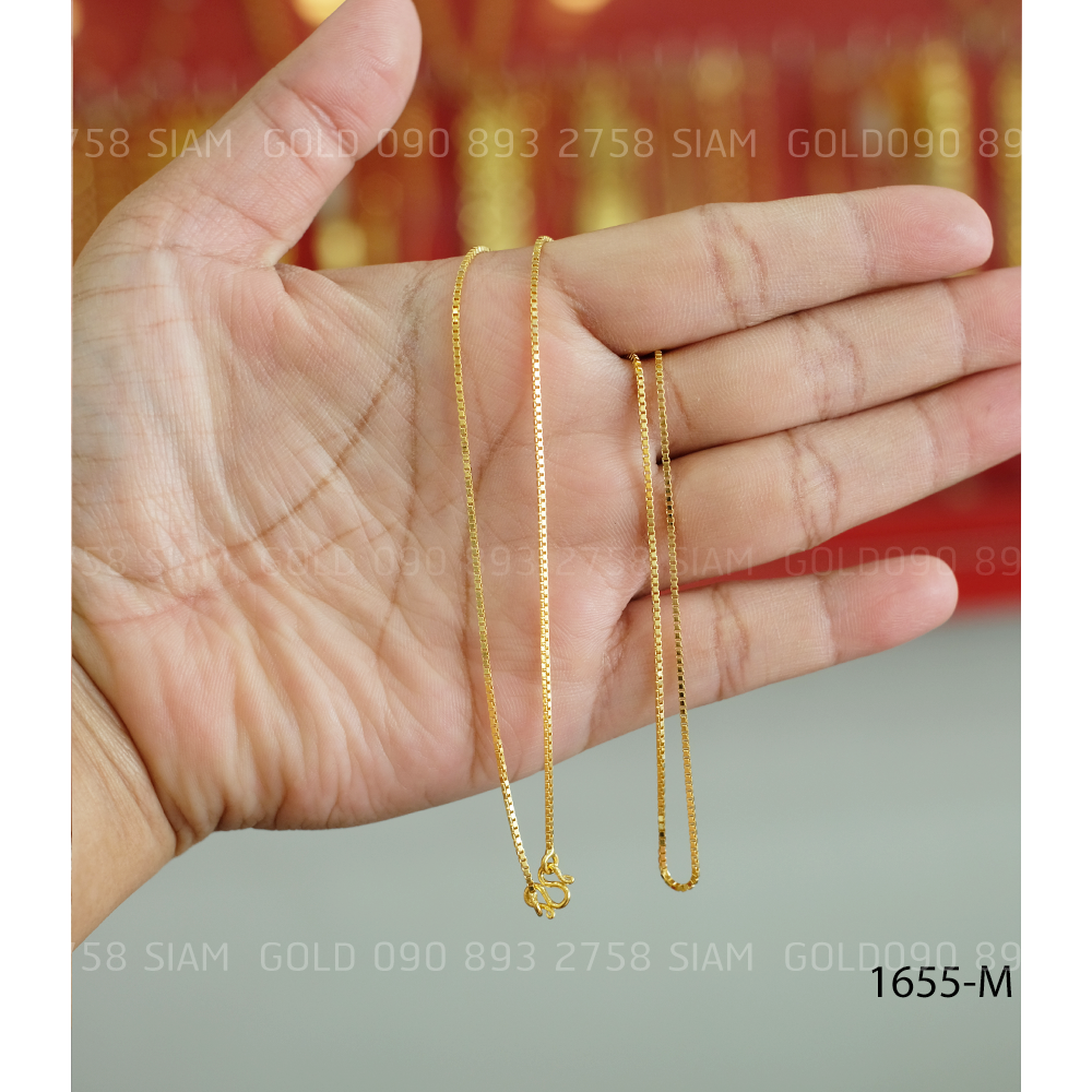 สร้อยคอบล็อก 1 ส. (M) ความยาว 18 นิ้ว (มีคลิปรีวิว)