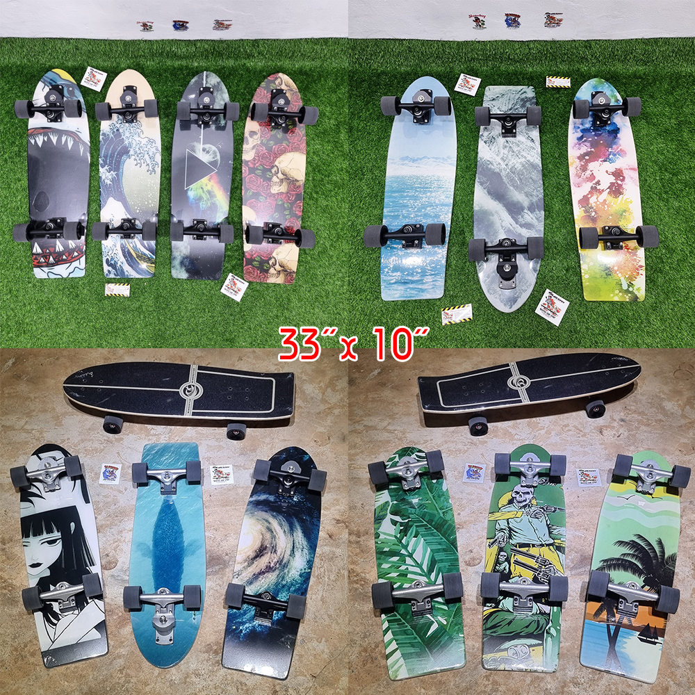 [0203] Surfskate surf skate, size 32", SM truck, snappy cut tail, smooth finish.