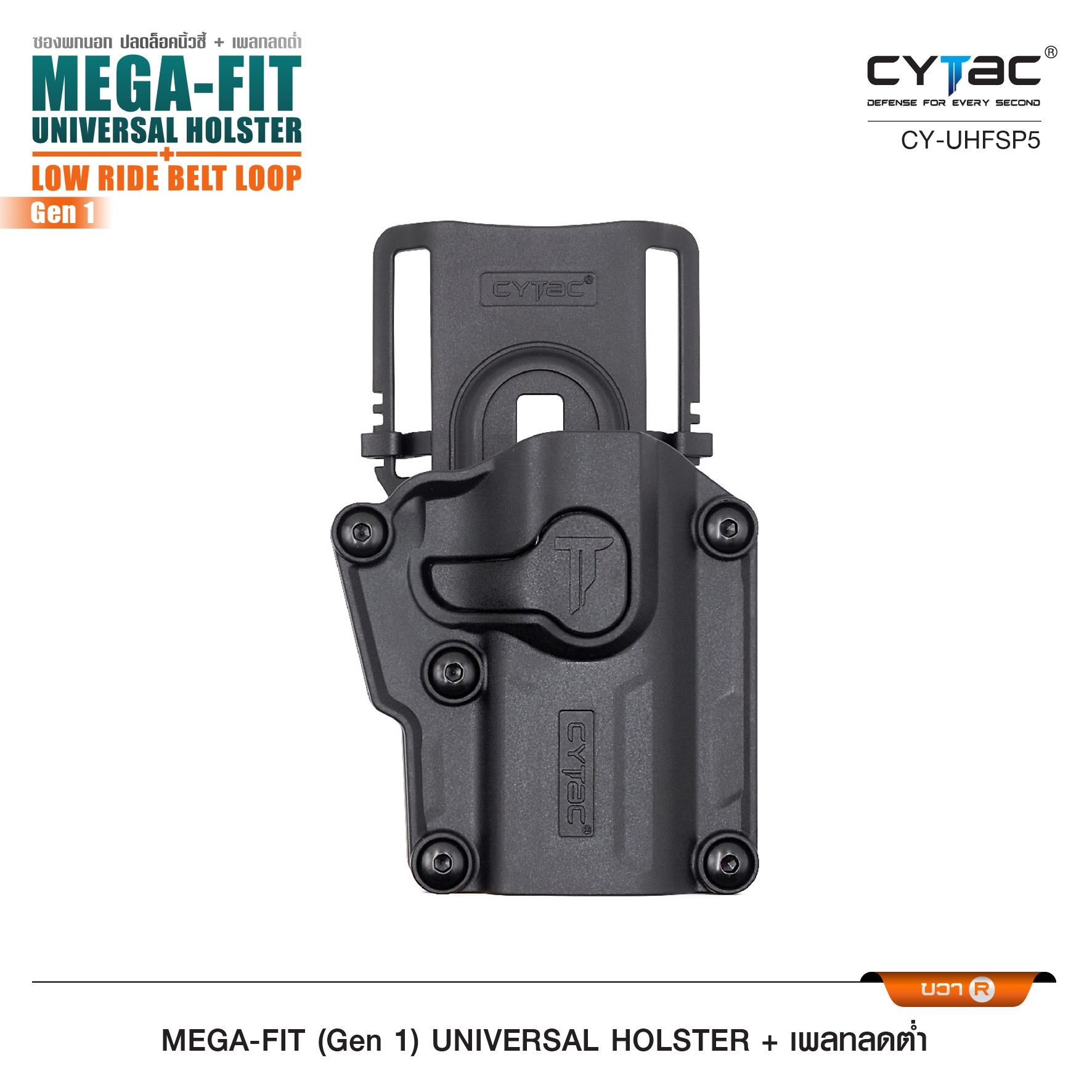 ซอง Megafit + เพลทลดต่ำ Cytac (K950)