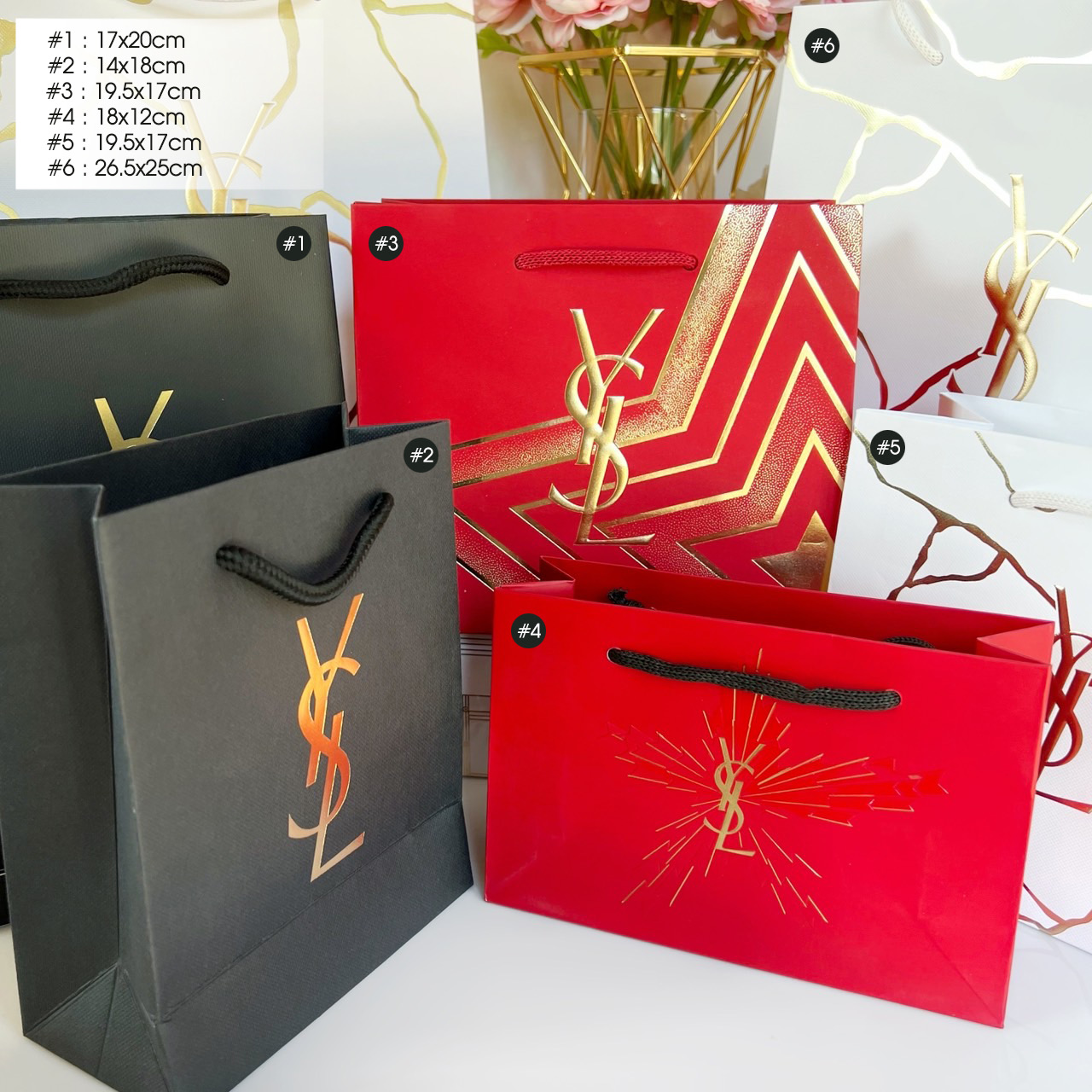 ถุงกระดาษ YSL ของแท้